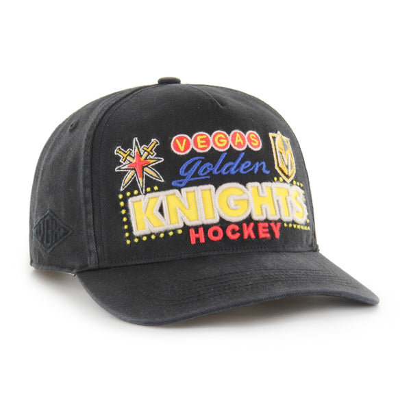 Pictured is this NHL Vegas Golden Knights Charlton '47 HITCH cap in black. 1