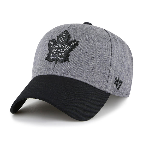 Pictured is this NHL Toronto Maple Leafs Granite '47 MVP cap in dark grey. 1