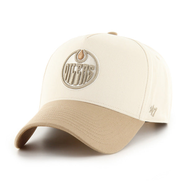 Pictured is this NHL Edmonton Oilers Sure Shot '47 MVP cap in natural. 4