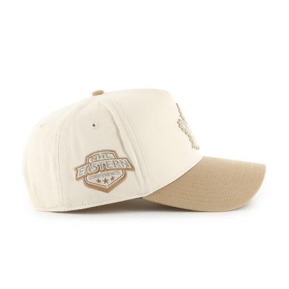 Pictured is this NHL Toronto Maple Leafs Contrast Sure Shot '47 MVP cap in natural. 3