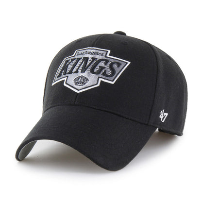 Pictured is this NHL Los Angeles Kings ’47 MVP cap in black. 1