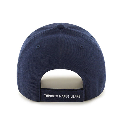 Pictured is this NHL Toronto Maple Leafs ’47 MVP cap in navy. 2