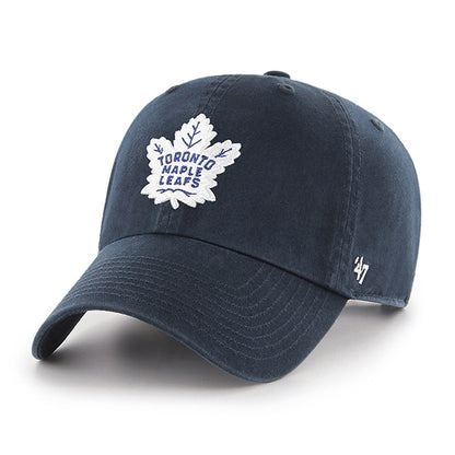 Pictured is this NHL Toronto Maple Leafs '47 CLEAN UP cap in navy. 1