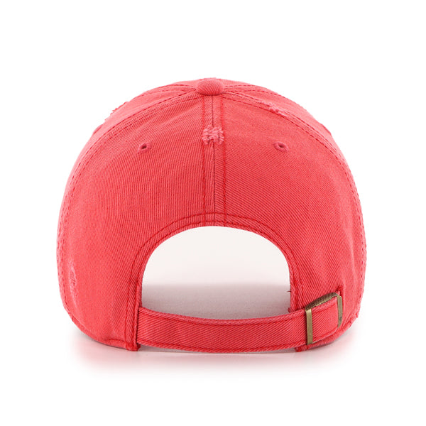 Pictured is this NHL Detroit Red Wings Weathered '47 CLEAN UP cap in red. 2