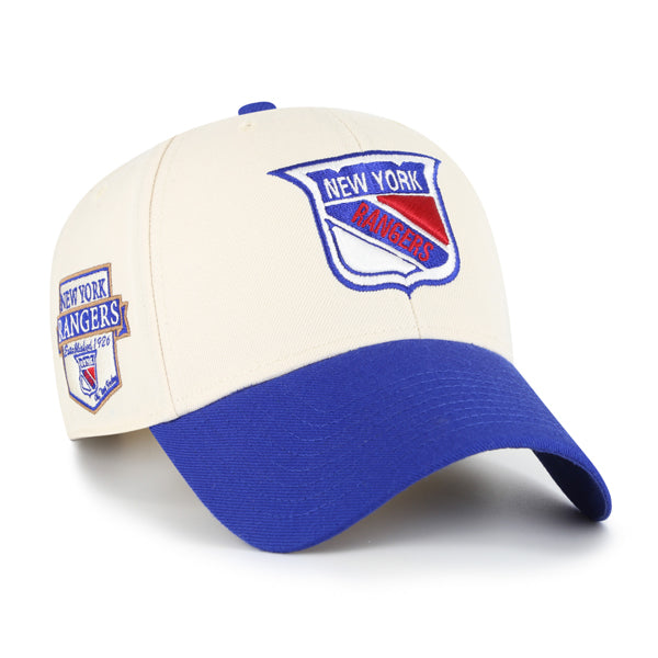 Pictured is this NHL New York Rangers Sure Shot '47 MVP cap in natural. 1