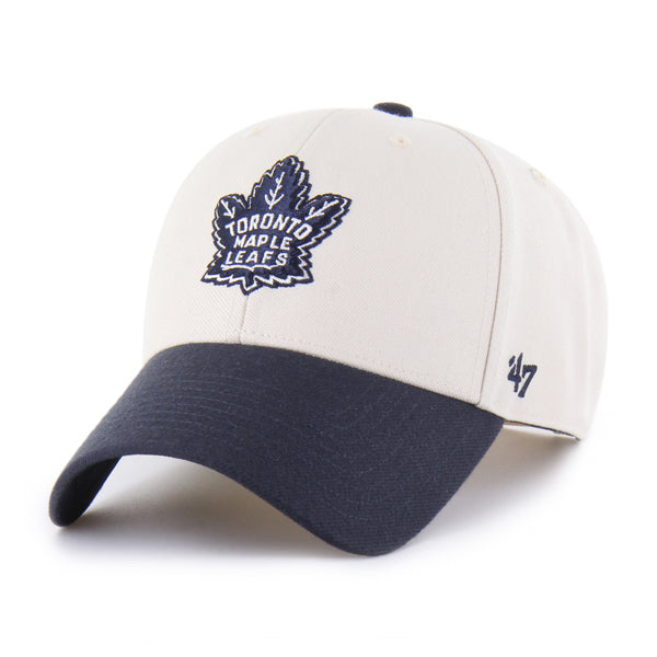 Pictured is this NHL Toronto Maple Leafs Sure Shot '47 MVP cap in natural. 4