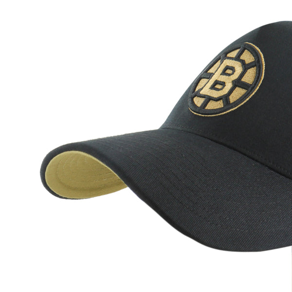 Pictured is this NHL Boston Bruins Sure Shot '47 MVP cap in black. 5