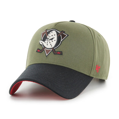 Pictured is this NHL Anaheim Ducks Sure Shot '47 MVP cap in beige/khaki. 4