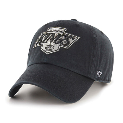 Pictured is this NHL Los Angeles Kings '47 CLEAN UP cap in black. 1
