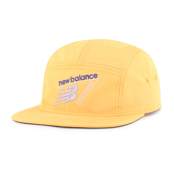 Pictured is this New Balance BRRR Branded Alt ’47 FIVE PANEL cap in medium orange. 1