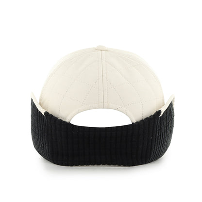 Pictured is this New Balance BRRR Pro Earflap ’47 CLEAN UP cap in light beige. 4