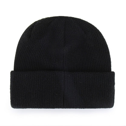Pictured is this New Balance Core ’47 CUFF KNIT beanie cap in black. 2