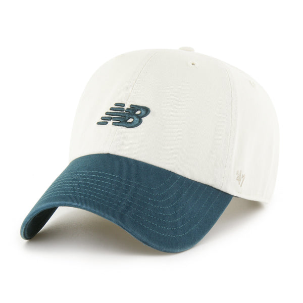 Pictured is this New Balance Core '47 CLEAN UP cap in cream and dark green. 1