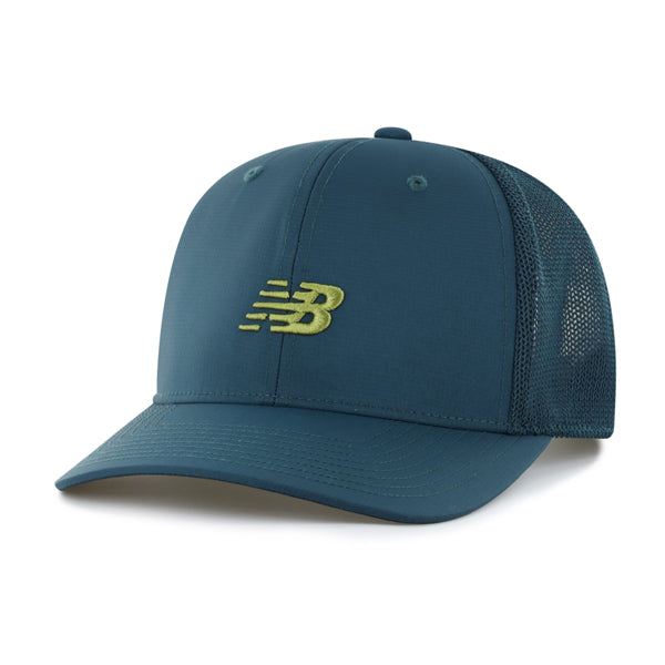 Pictured is this New Balance BRRR '47 TRUCKER cap in green. 1