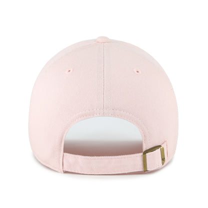 Pictured is this Love Icon Base Runner '47 CLEAN UP cap in pink. 2